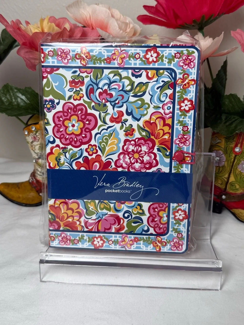 NWT Vera Bradley English Garden Pocket Folio Retired Pattern